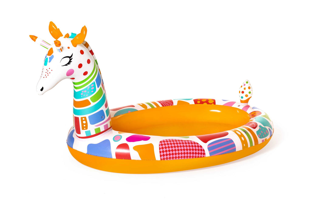 Bestway 53089 Cute Giraffe Animal Shape Water Splash Swimming Pool