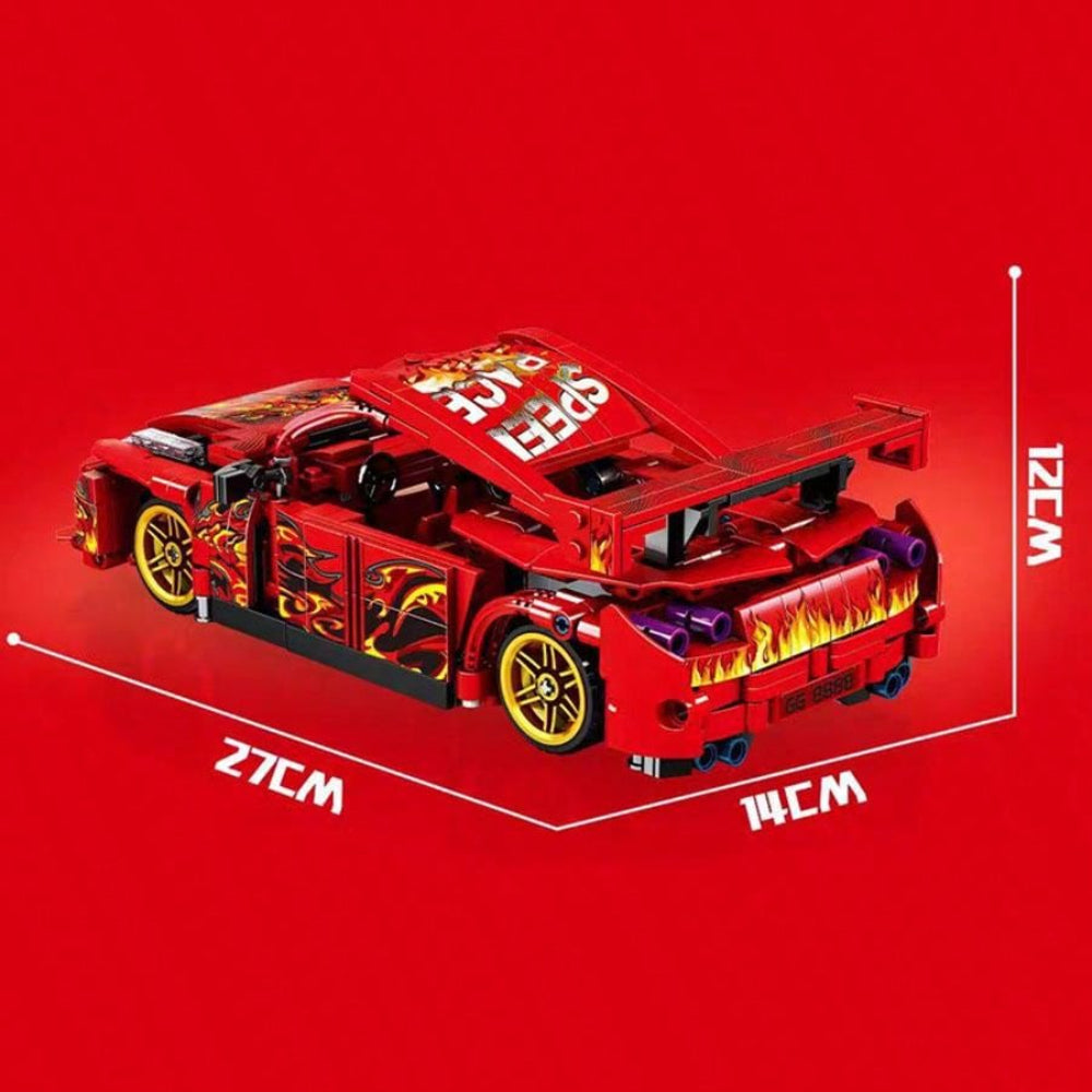Creative 677Pcs Technical Building Realistic Model Racing Car Toy
