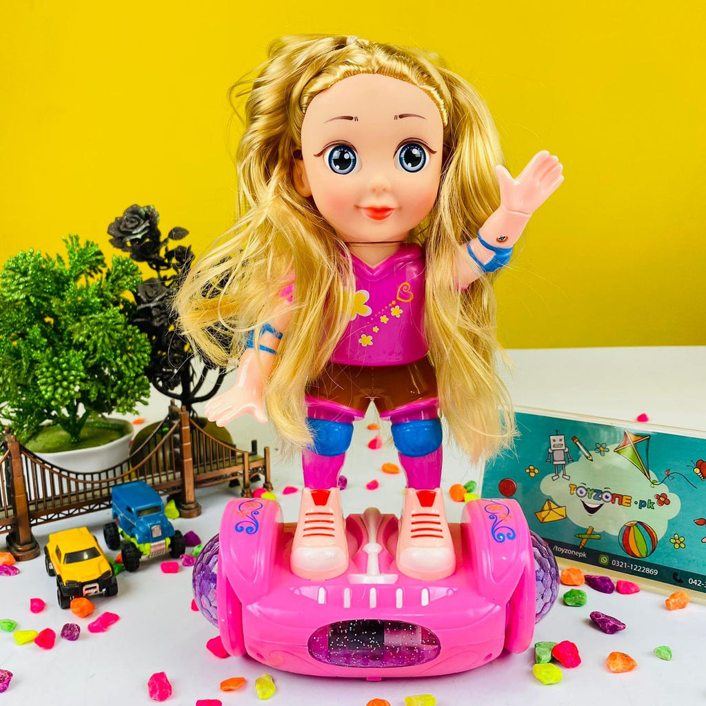 Balance Car Doll With Light And Music Girls Toy