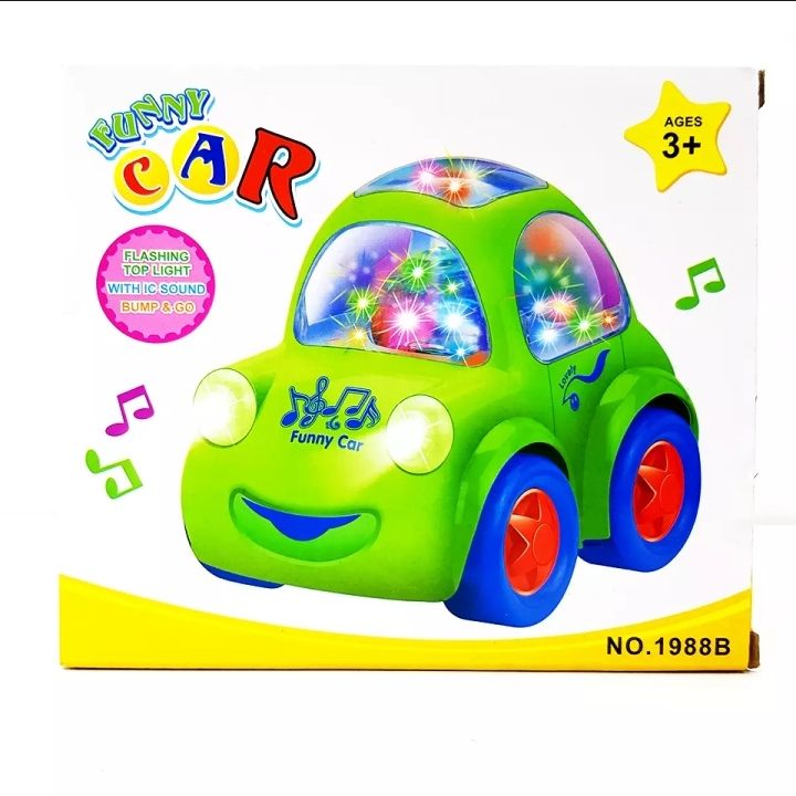 Funny Car Toy With Light And Music 360 Degree Rotation And Sound Toy For Boys