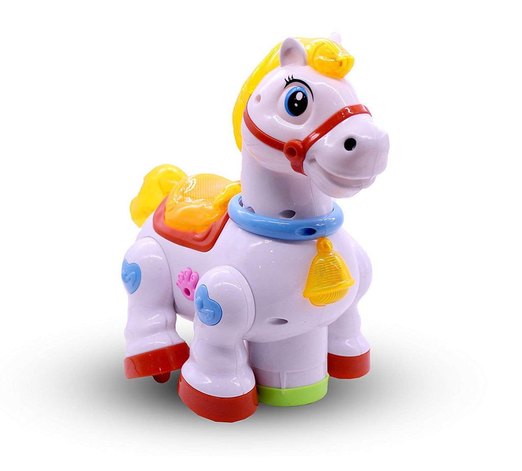 Cute Dony Pony Horse Walking With Light & Sound Battery Operated Toy