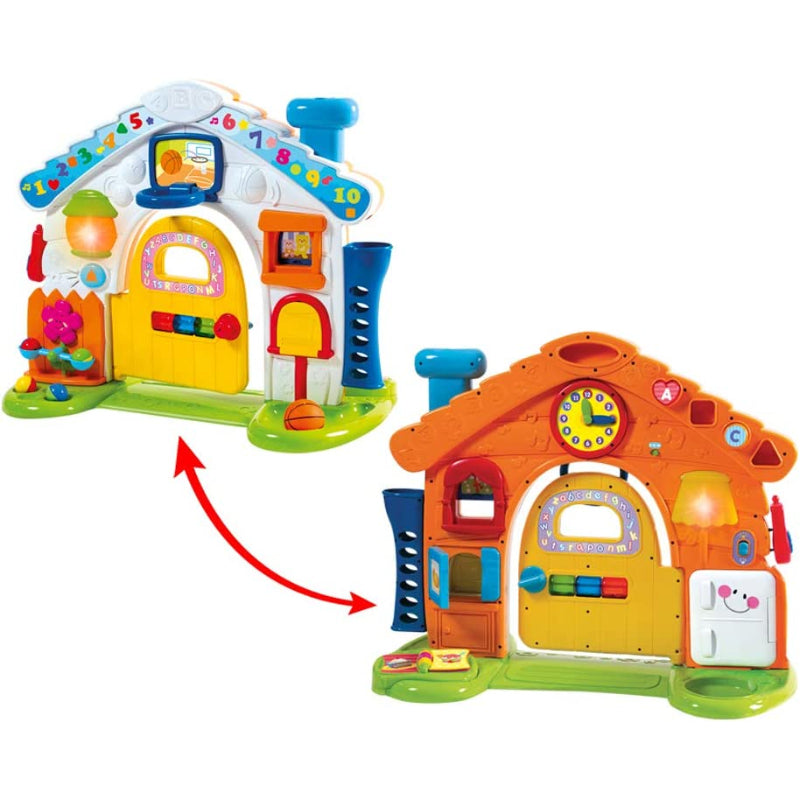 Colorful Peek-A-Boo Fun House with Music & Light for kids