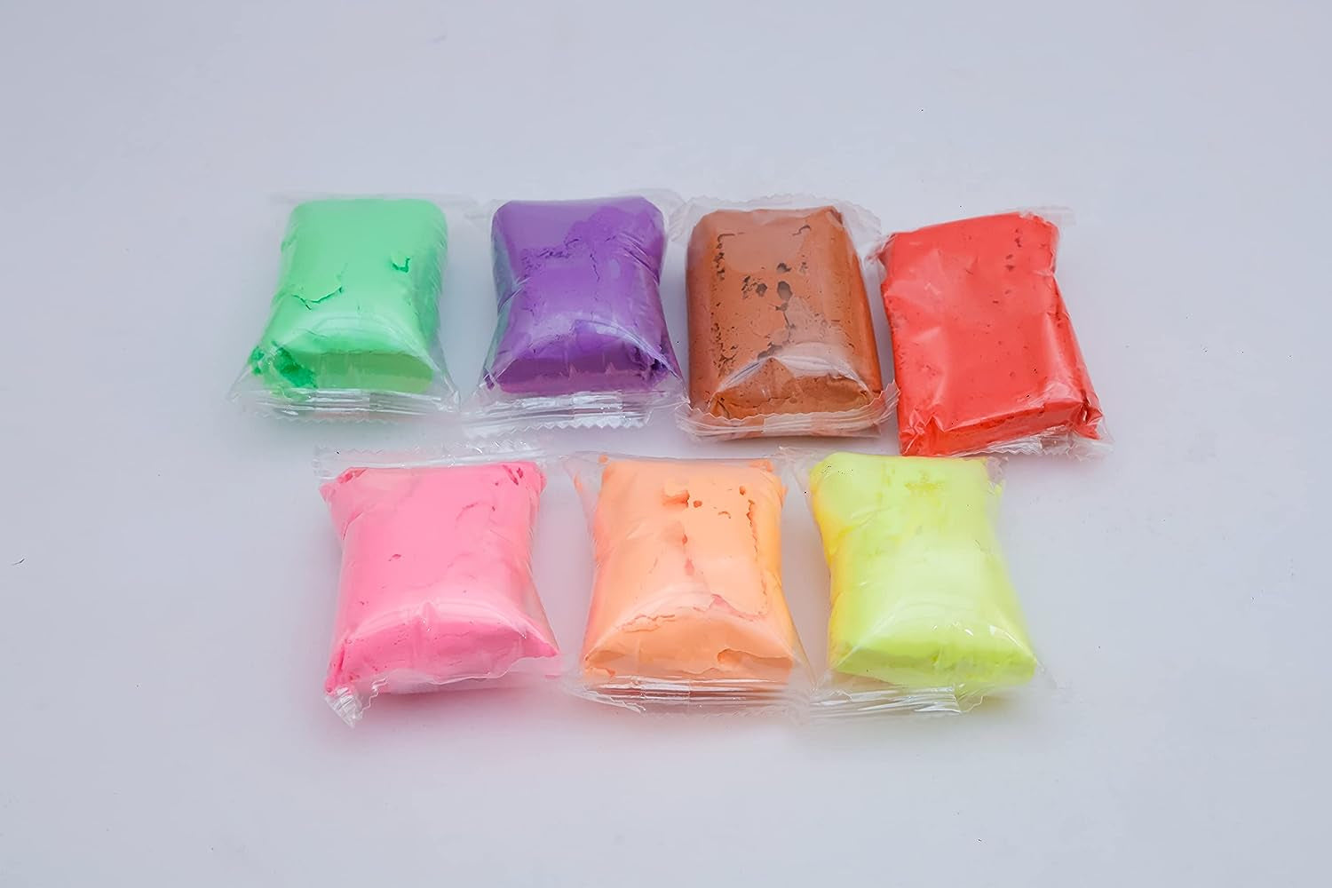 Pack of 4 Colorful DIY Art Clay Fluffy Foam with Tools (12 Color Foams in Each Pack)