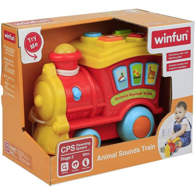 Pre School Win Fun English Learning Animal Sounds Train Toy for Kids