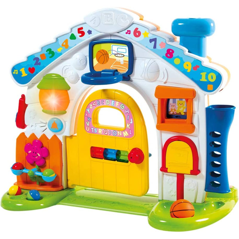 Colorful Peek-A-Boo Fun House with Music & Light for kids