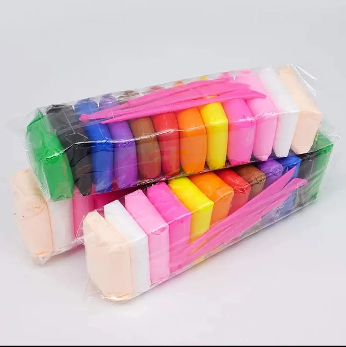 Pack of 4 Colorful DIY Art Clay Fluffy Foam with Tools (12 Color Foams in Each Pack)