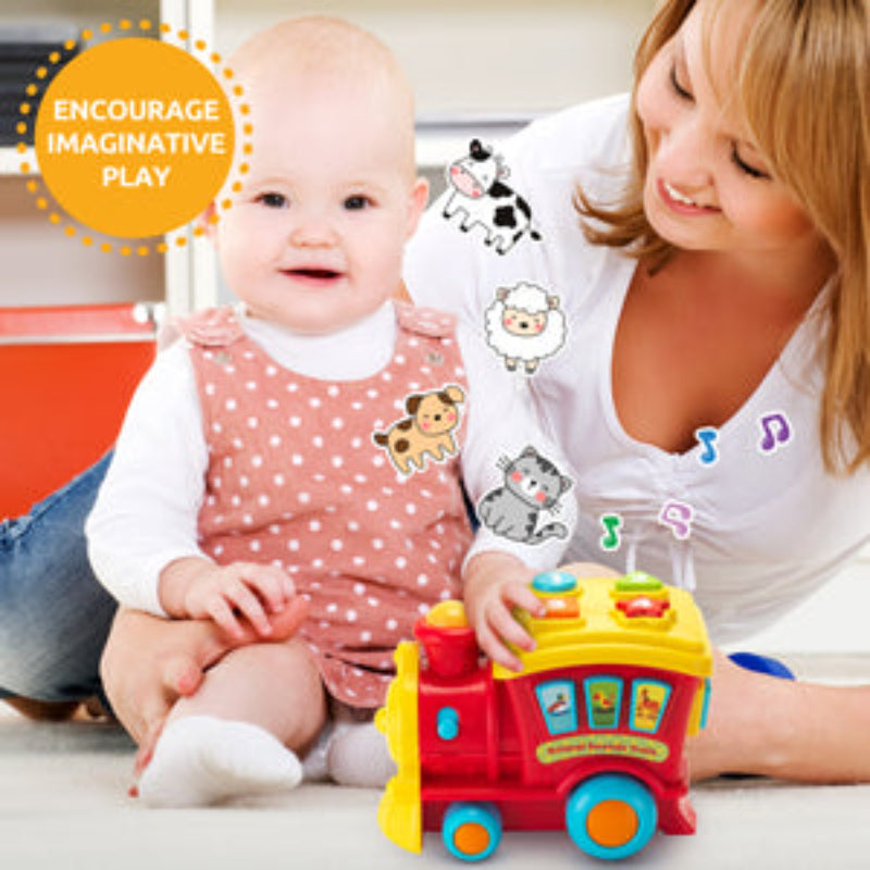 Pre School Win Fun English Learning Animal Sounds Train Toy for Kids