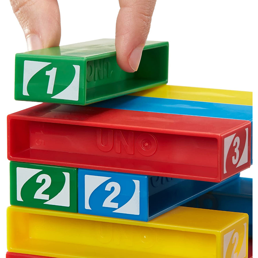UNO Stacko Game For Kids And Family With 45 Color Stacking Blocks