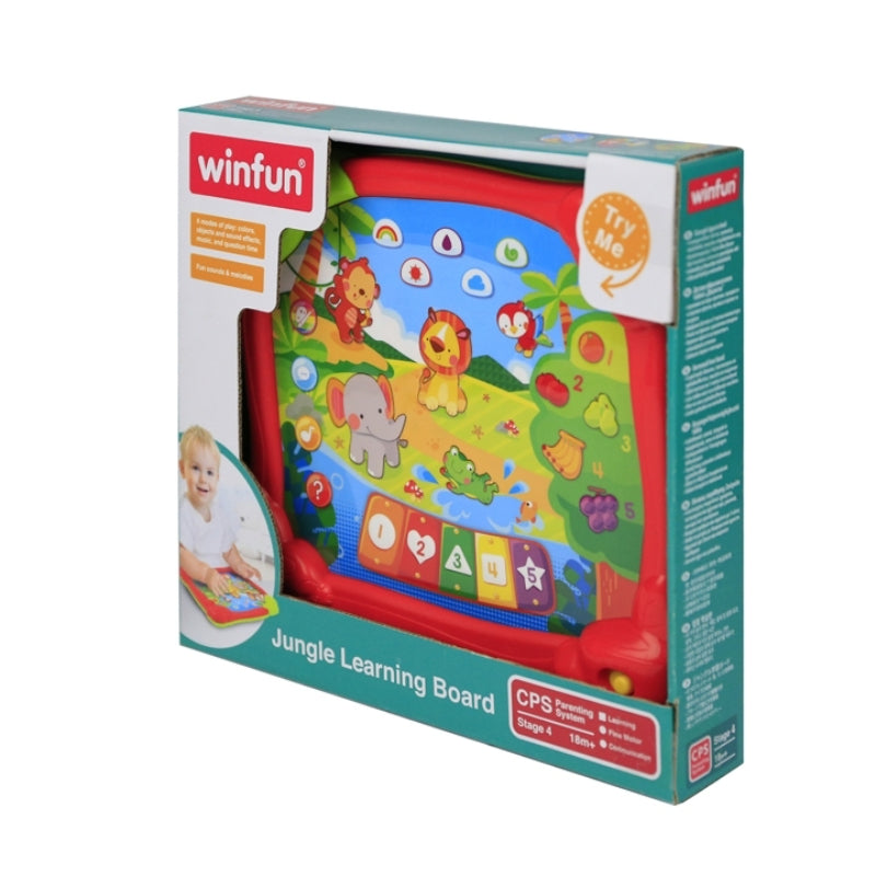 Colorful Jungle Learning Board with Lights & Music For Kids