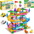 Two-In-One Design Small Colorful Coaster Track Building Blocks For Kids