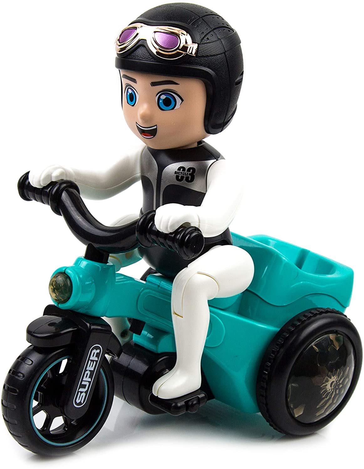 Bicycle 03 Rotate 360 Degree Comes With Lights & Music Head Swing Kids Toy