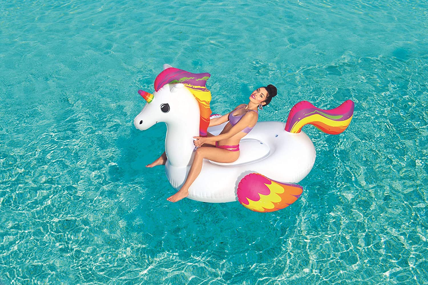 Bestway 41113 Inflatable Supersized Unicorn Ride-On Swimming Pool