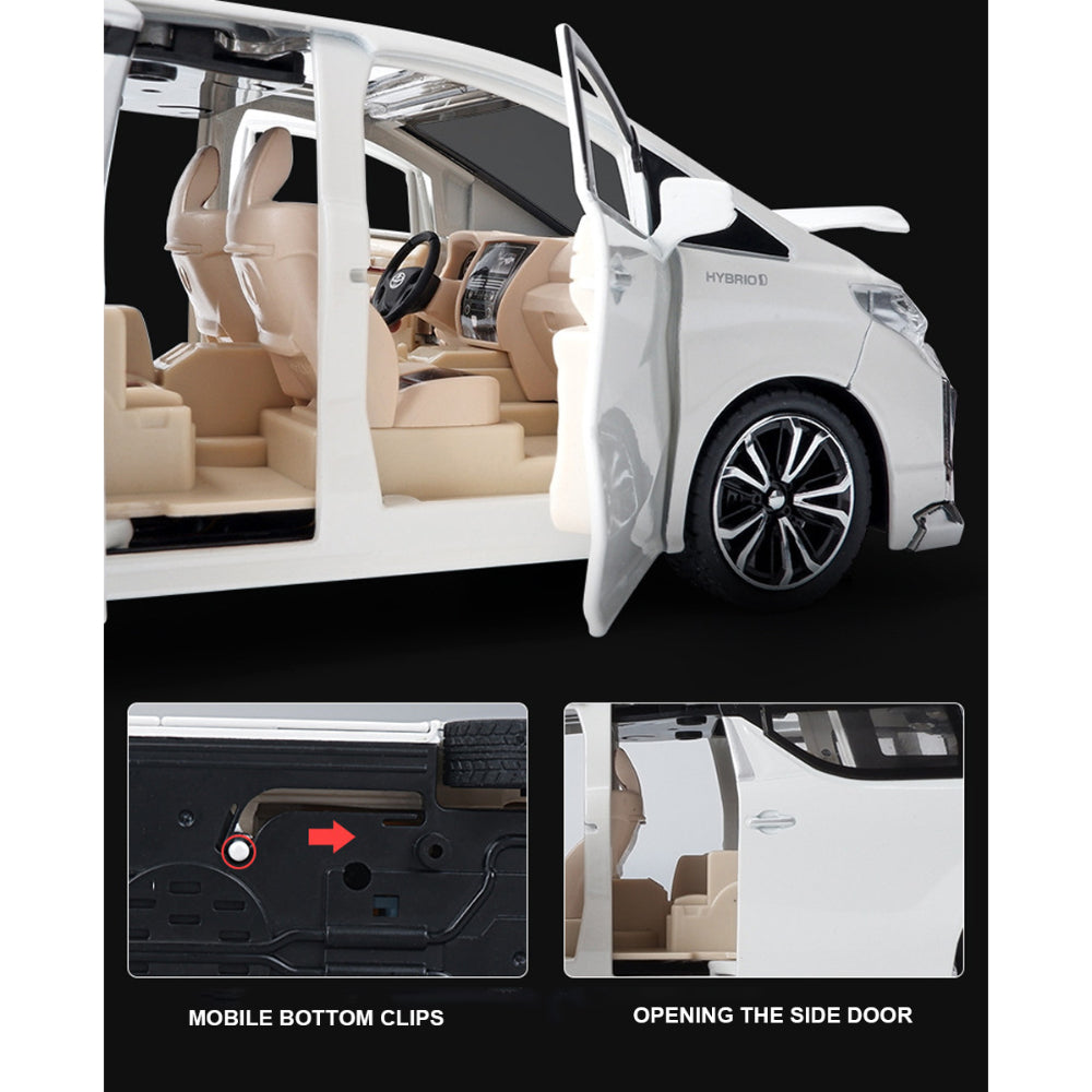 Dynamic Drive Explorer Alphard Feature-Packed Die-Cast Metal Model Car With Light And Sound