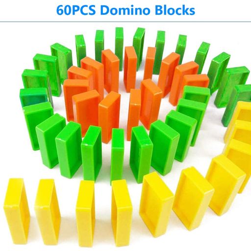 Domino Train Set Bricks Building Stacking Toy for Kids