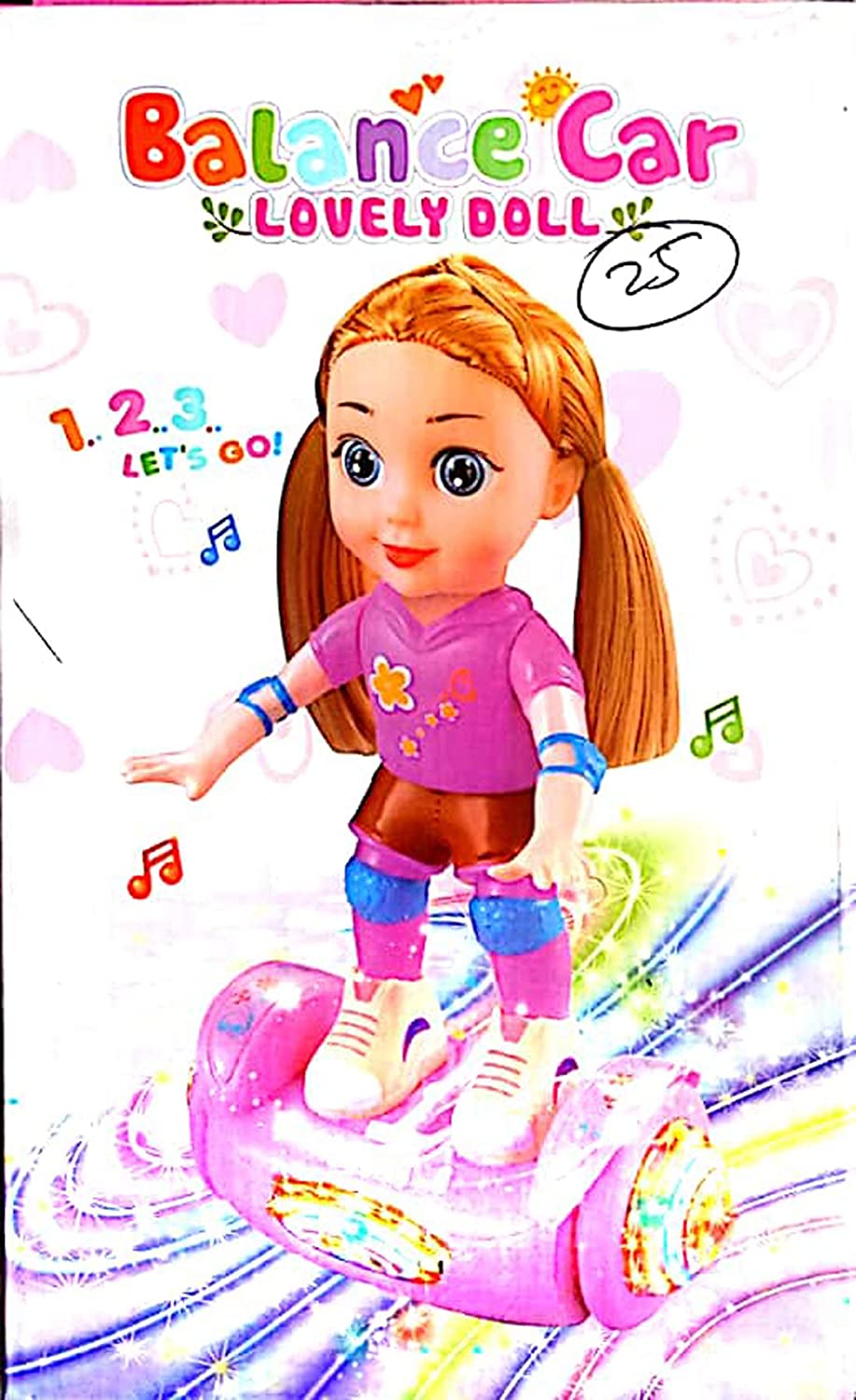 Balance Car Doll With Light And Music Girls Toy