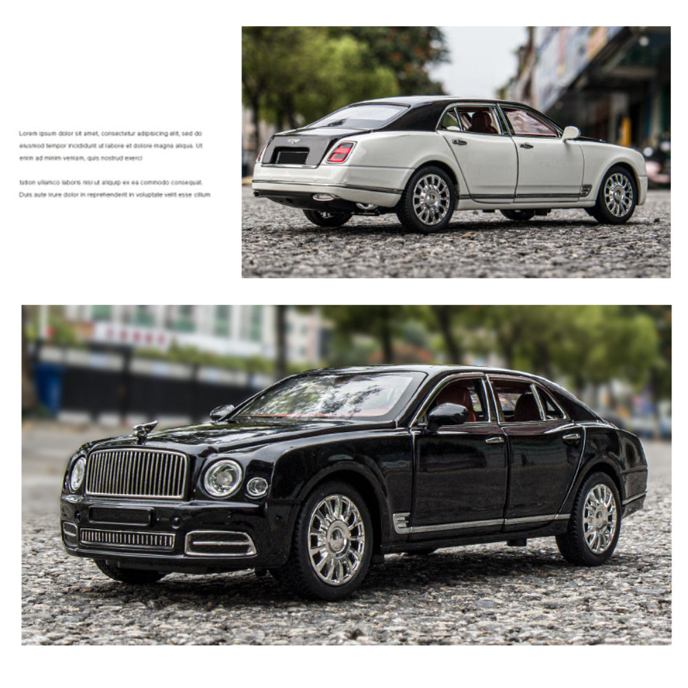 1:24 Bentley Mulsanne Alloy Die-Cast Model Car With Sound & Light