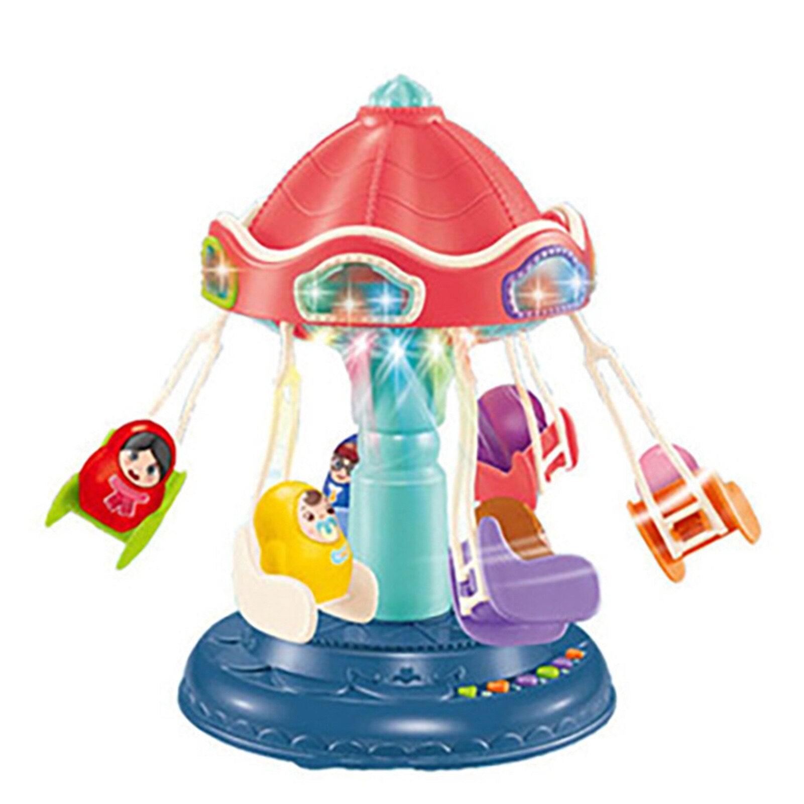 Children Amusement Park Toy With Music And LED Light With Six Untouched Dolls For Kids