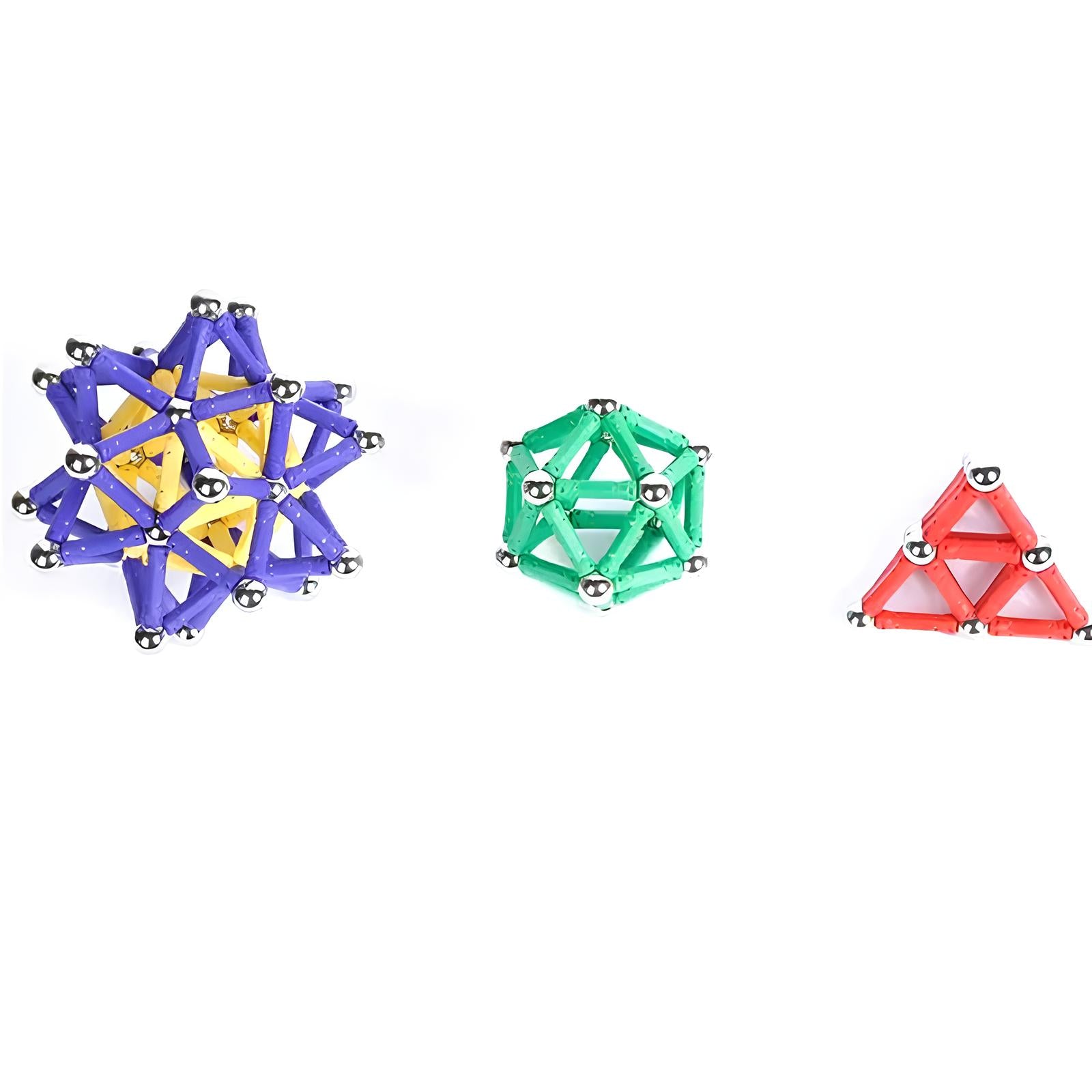 63Pcs Master 3D Stimulating Magnetic Building Construction Sticks And Balls Set