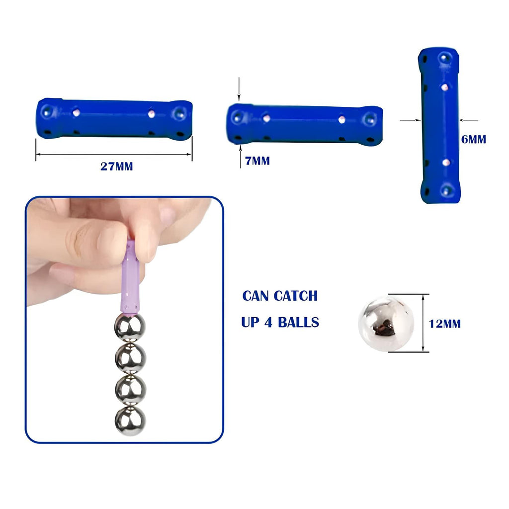 63Pcs Master 3D Stimulating Magnetic Building Construction Sticks And Balls Set