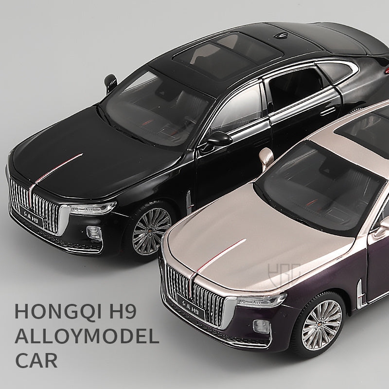 Hong Qi H9 Car Models Metal Alloy Die cast Vehicles Limousine Simulation with Light and Sound