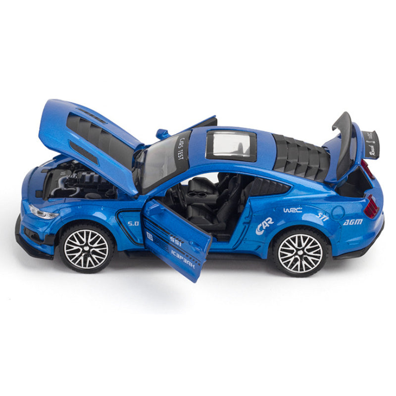 Ford Mustang Shelby GT500 High Simulation Super Pull Back with 4 Open Door Car