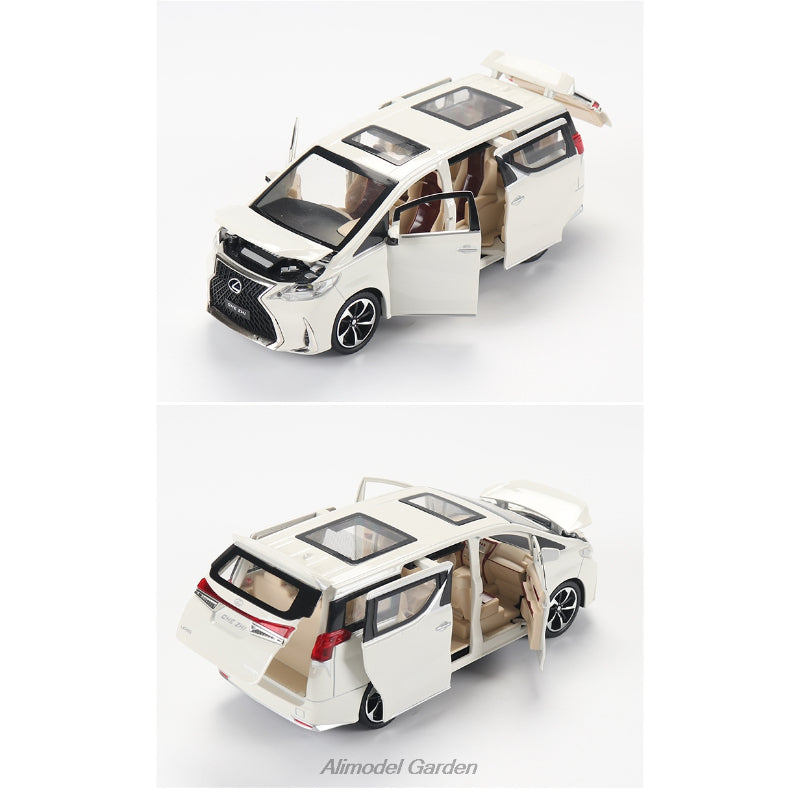 Lexus LM300H MPV Model Car Alloy Die-casting With Sound Light Pull Back Car