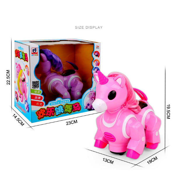 Dancing Bump and Go Action Unicorn Robot Toy for Kids
