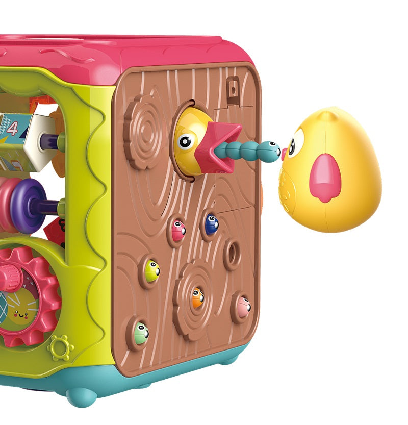 6 In 1 Educational Magic Box Hexahedral Drum Baby Toy