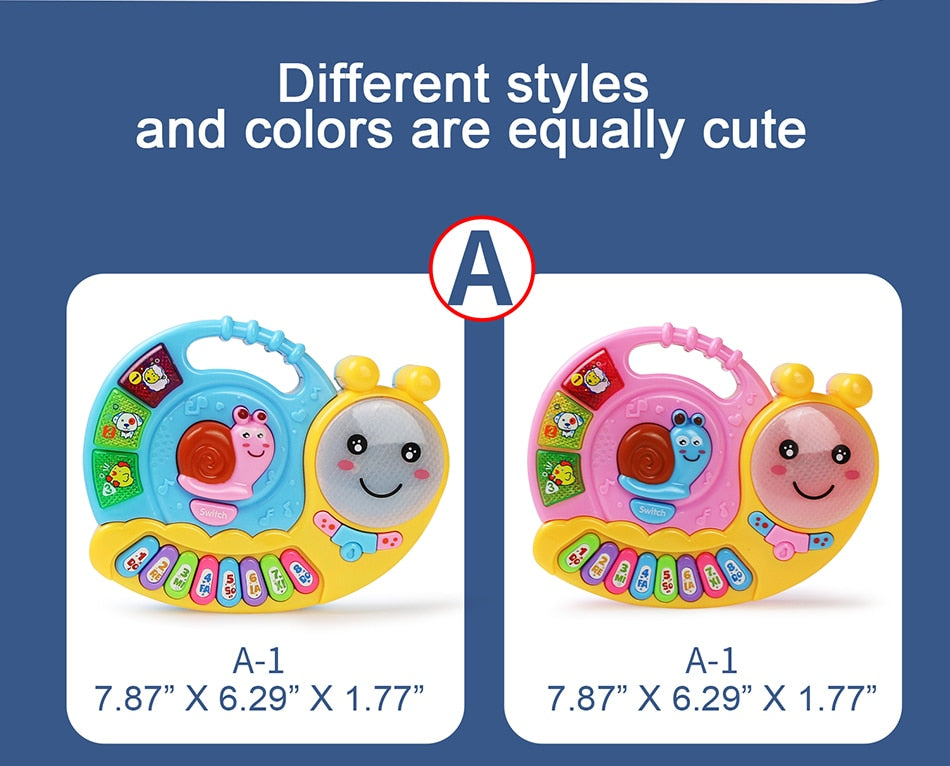 Musical Elf Caterpillar Piano with Music and Light for Toddlers and Kids