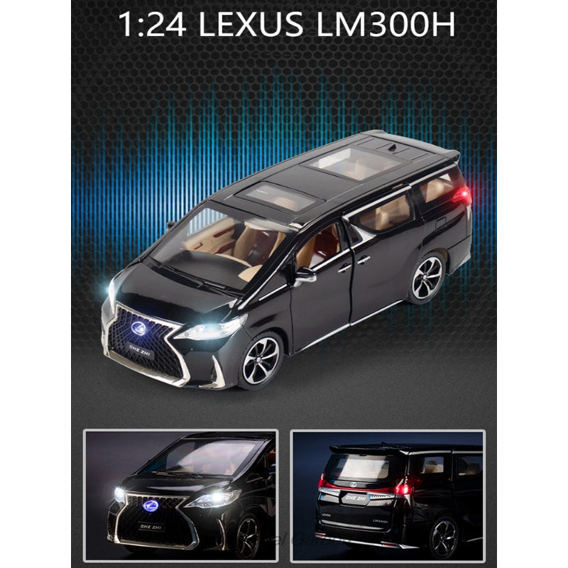 Lexus LM300H MPV Model Car Alloy Die-casting With Sound Light Pull Back Car
