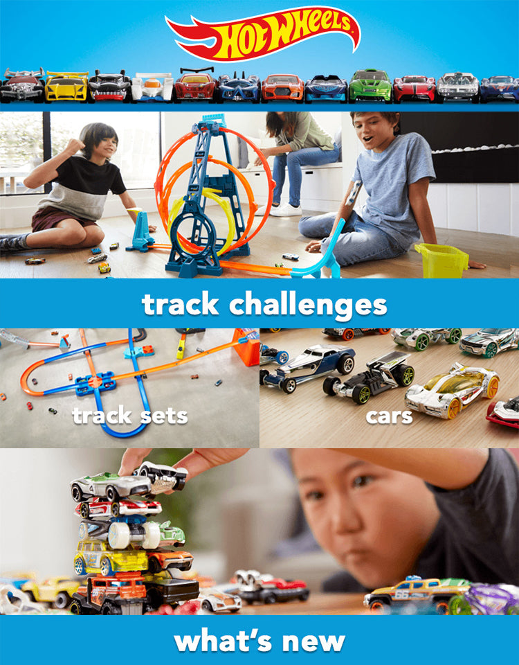 Hot Wheels Double Circle Sprint Track Set For Kids Boy Cars Original Metal Playset