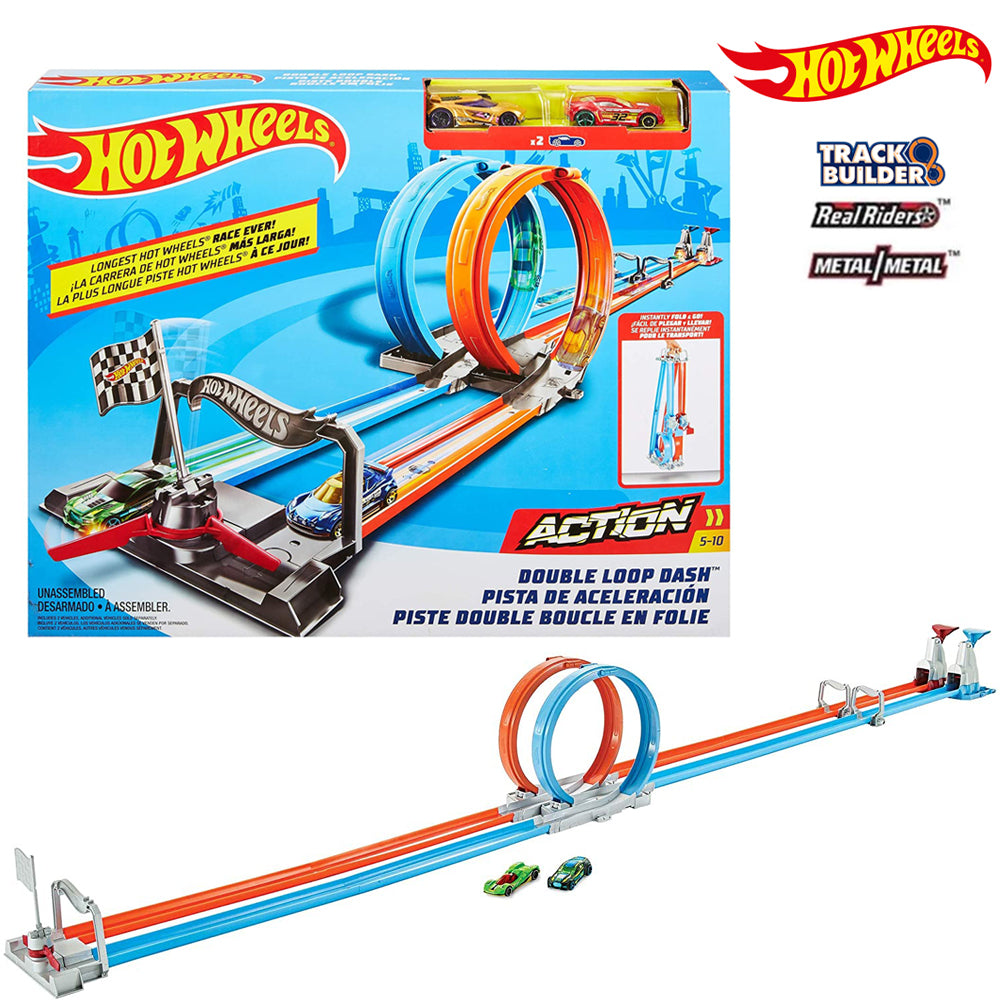 Hot Wheels Double Circle Sprint Track Set For Kids Boy Cars Original Metal Playset