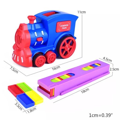 Domino Train Set Bricks Building Stacking Toy for Kids