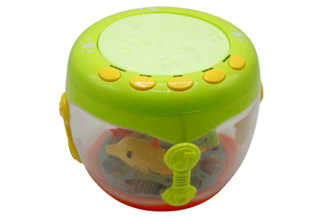 Musical Toy Drum Flash Drum For Kids Battery Operated