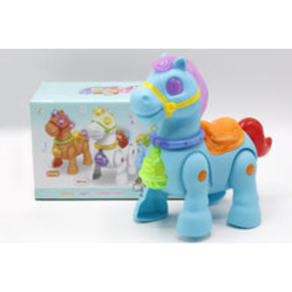 Cute Dony Pony Horse Walking With Light & Sound Battery Operated Toy