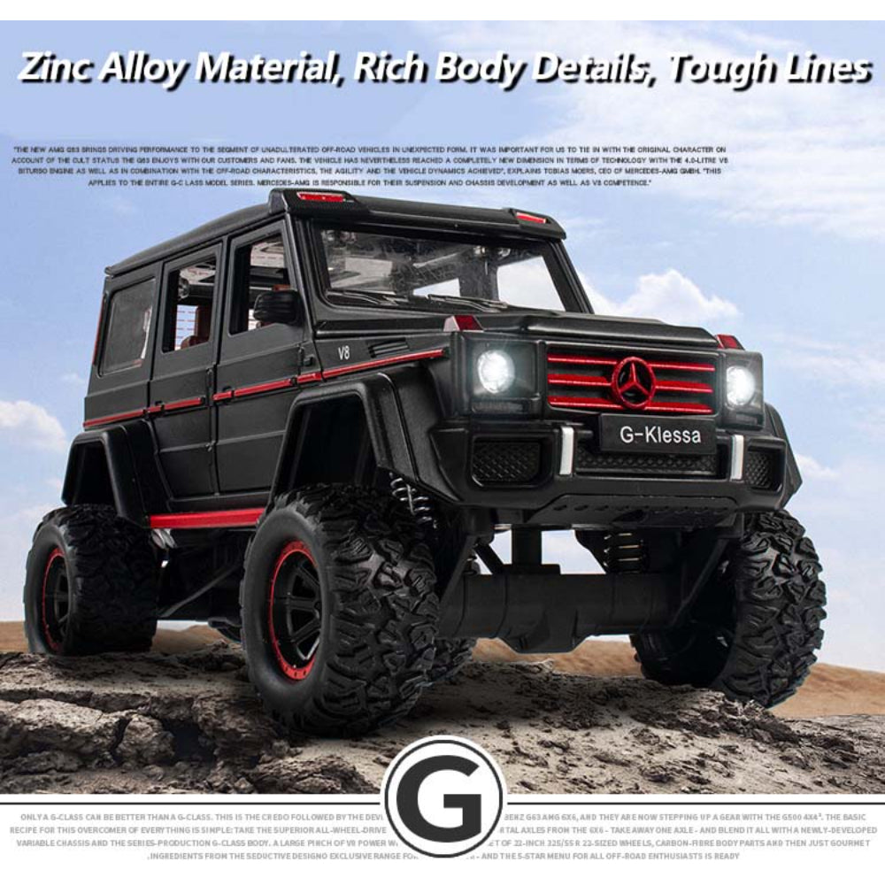 Mercedes Benz G500 Diecast Alloy Off-Road SUV Simulation Model Vehicle With Dynamic Music And Light