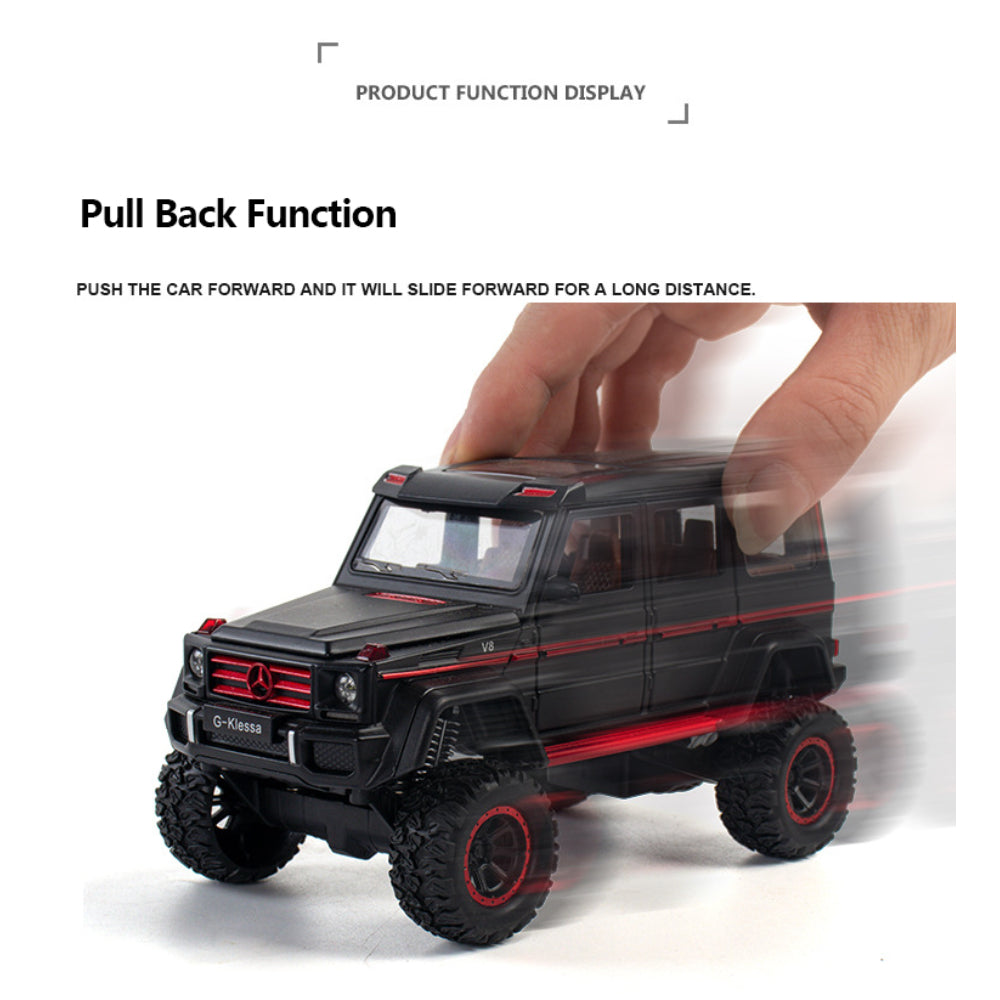Mercedes Benz G500 Diecast Alloy Off-Road SUV Simulation Model Vehicle With Dynamic Music And Light