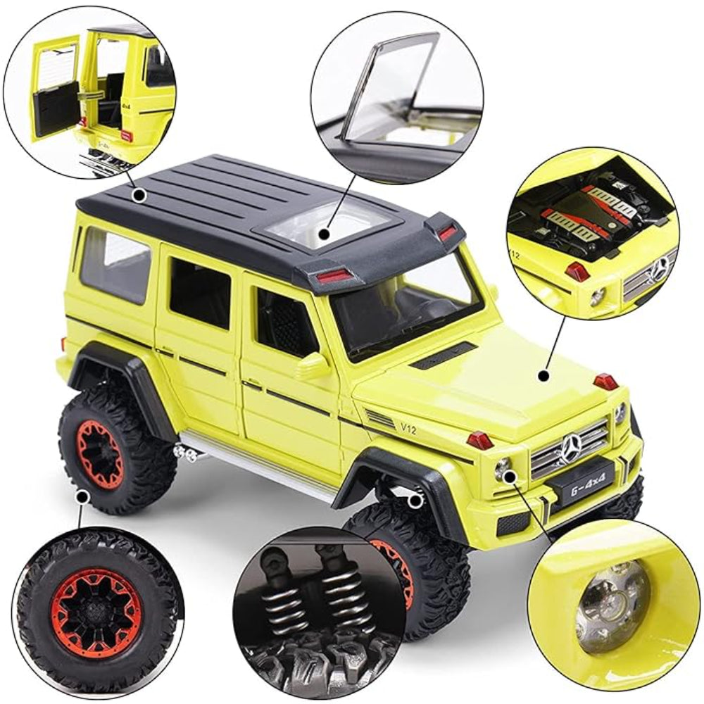 Mercedes Benz G500 Diecast Alloy Off-Road SUV Simulation Model Vehicle With Dynamic Music And Light