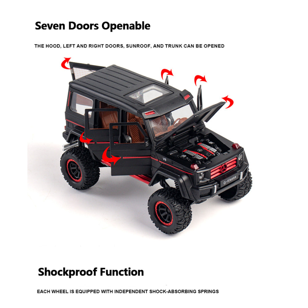 Mercedes Benz G500 Diecast Alloy Off-Road SUV Simulation Model Vehicle With Dynamic Music And Light