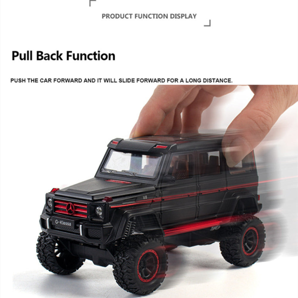 Mercedes Benz G500 Diecast Alloy Off-Road SUV Simulation Model Vehicle With Dynamic Music And Light