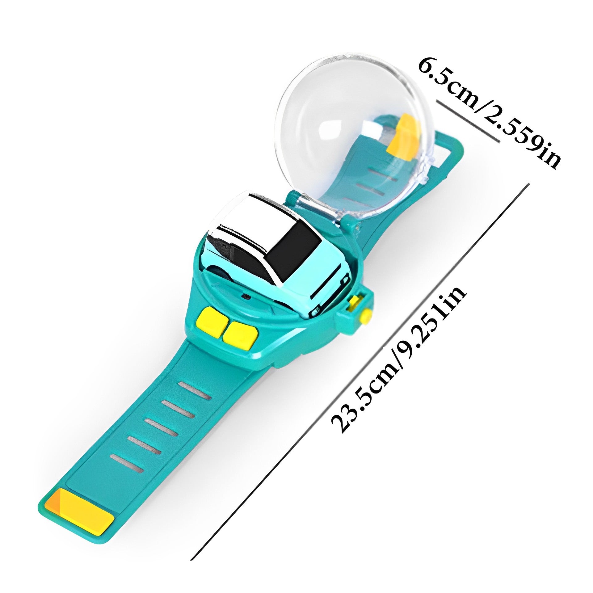Mini 2.4g Rechargeable Remote Controlled Wristwatch Car Toy For Kids