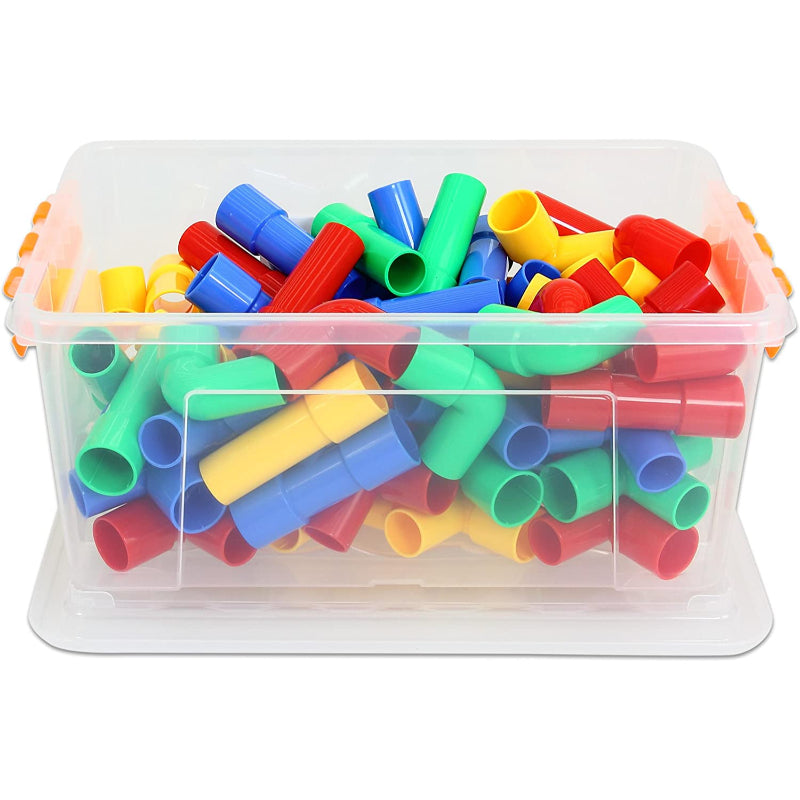 42PCS Colorful Plug-In Creative Building Pipe Blocks For Kids
