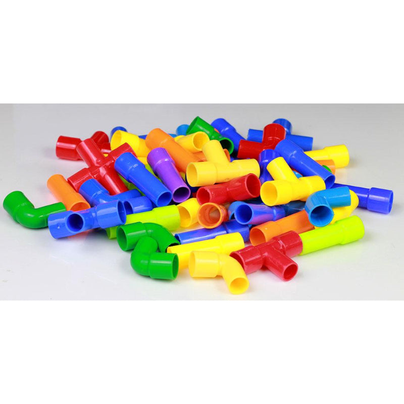 42PCS Colorful Plug-In Creative Building Pipe Blocks For Kids