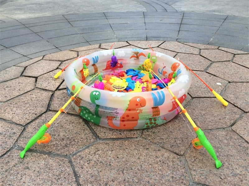 Portable 3 Rings Baby Swimming Pool Outdoor Inflatable Bathtub Cartoon Patterns