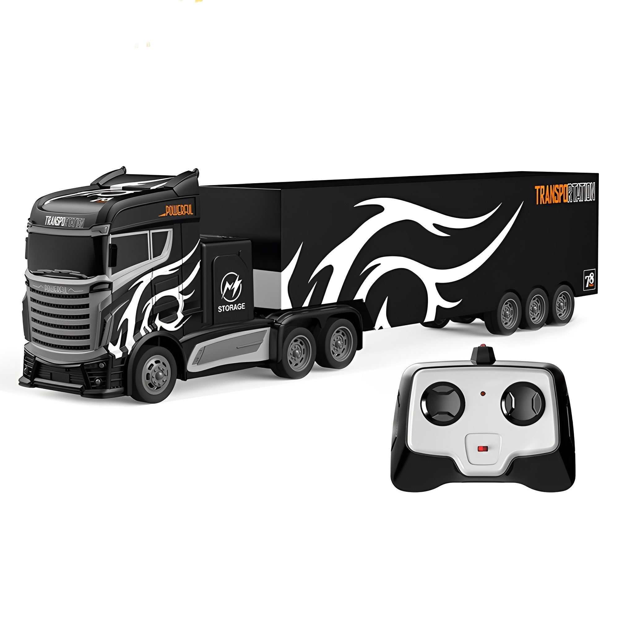 4 Channel 2.4GHz Remote Control 1:16 2WD Truck Trailer Toy For Kids