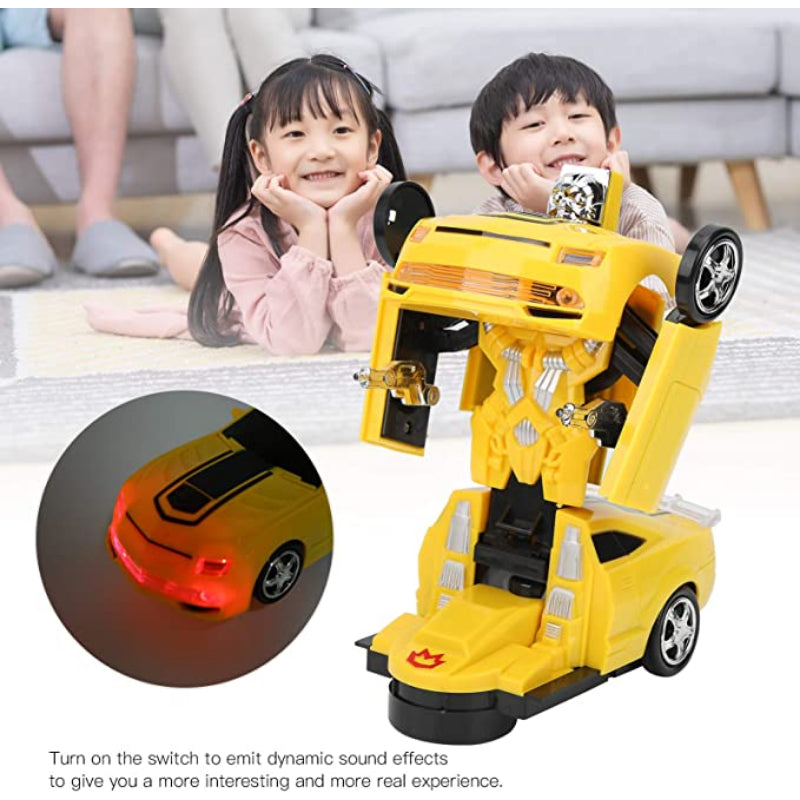 2 in 1 Cool Lighting Electric Racing Car Transformer Robots
