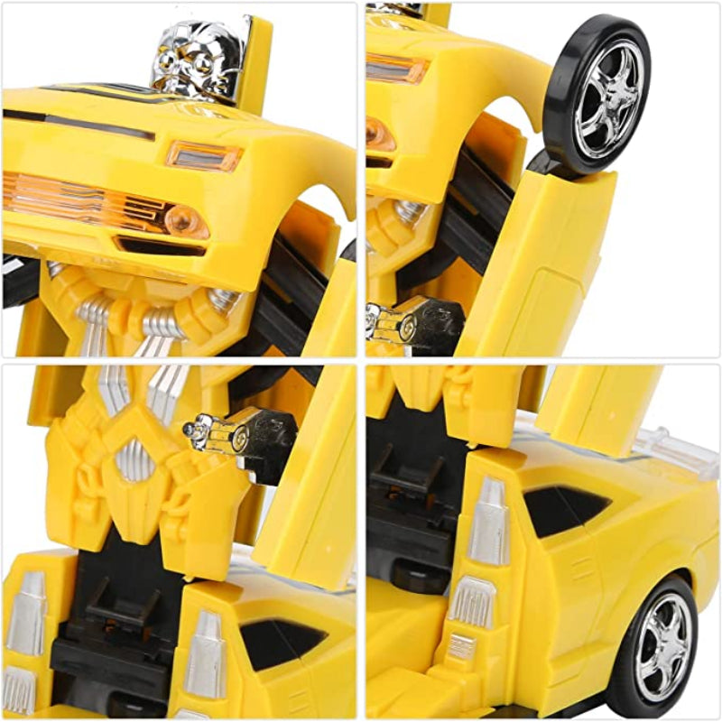 2 in 1 Cool Lighting Electric Racing Car Transformer Robots