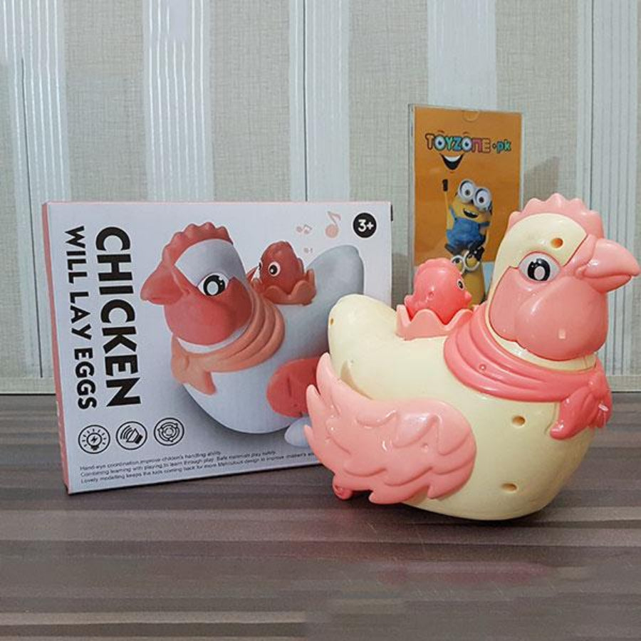 Bump & Go Action Chicken Will Lay Eggs Toy For Kids