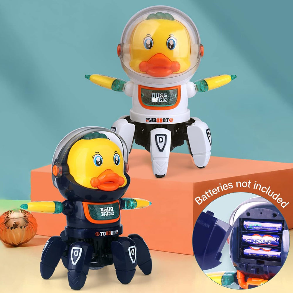 6 Claws Dancing Electric Space Duck Toy With Light And Music