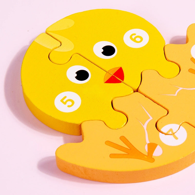 Early Learning Preschool Educational Game Life Cycle Wooden Jigsaw Puzzle Set Toy for Kids